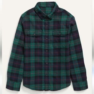 Old Navy Multicolor Plaid Flannel Button Down
